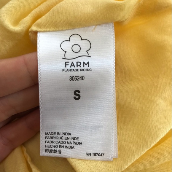 FARM Rio Yellow Rio Tapestry Maxi Dress sz small - Picture 11 of 12